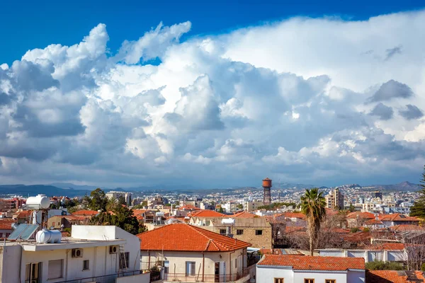 Limasol Cityscape Castle Çatıdan Görüldü Limassol Kıbrıs — Stok fotoğraf