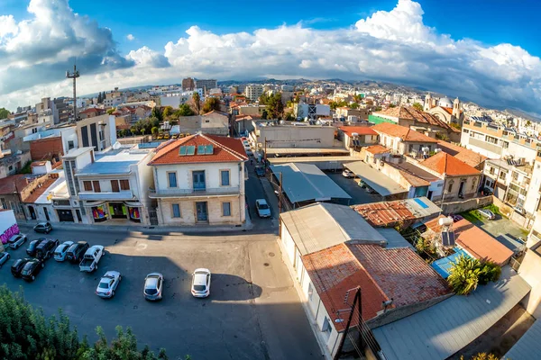 Weergave Van Athinon Vasiliou Makedonos Straat Kruising Limassol Cyprus — Stockfoto