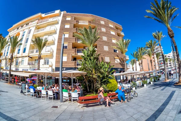 Torrevieja Španělsko Listopadu 2017 Slavné Nábřeží Promenáda Paseo Juan Aparicio — Stock fotografie