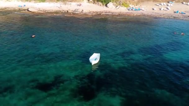 Peyia Köyündeki Agios Georgios Limanı Manzarası Paphos Lçesi Kıbrıs — Stok video