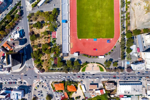 Lanitio stadium and nearby streets, Limassol, Cyprus — Stock Photo, Image