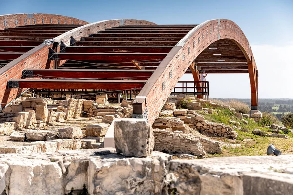 Antiguas Ruinas Kourion Costa Sur Chipre Limassol Distrito —  Fotos de Stock