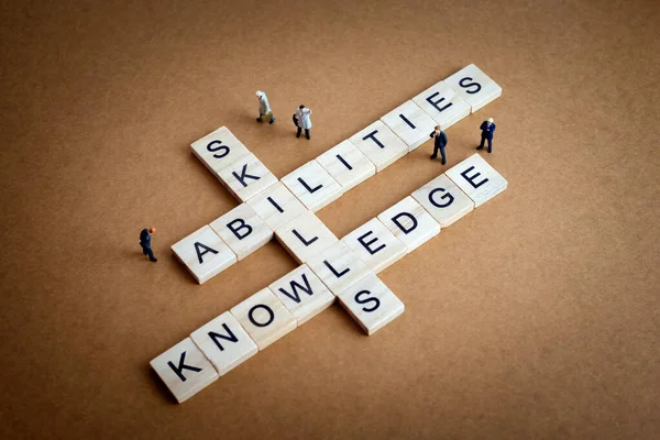 Skills Abilities Knowledge Business Concept — Stock Photo, Image
