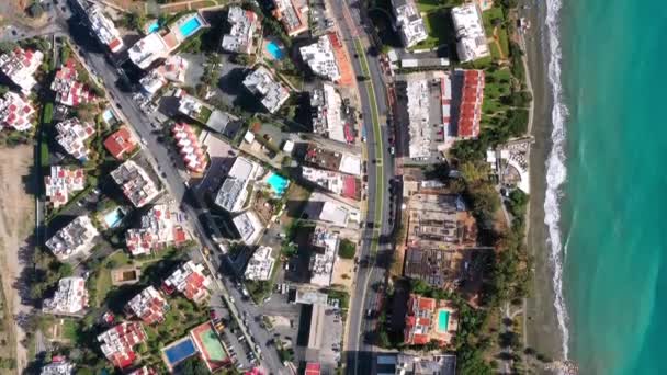 Vista Aérea Telhado Limassol Chipre — Vídeo de Stock