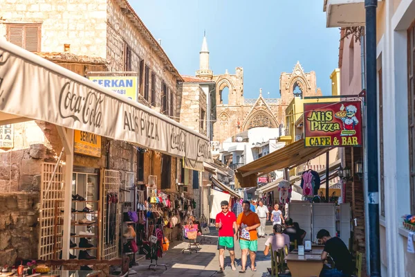 Famagusta Cyprus Ekim 2019 Sinan Paşa Alışveriş Caddesi Üzerinden Lala — Stok fotoğraf