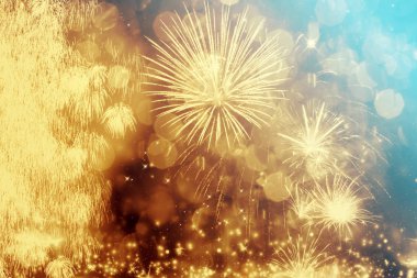 Havai fişek ile soyut tatil arka plan 