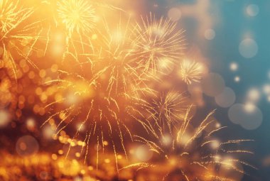 Havai fişek ile soyut tatil arka plan 