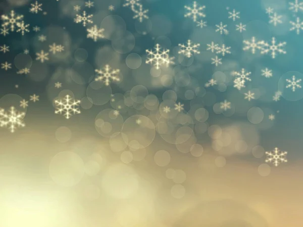Fondo de Navidad abstracto con copos de nieve —  Fotos de Stock
