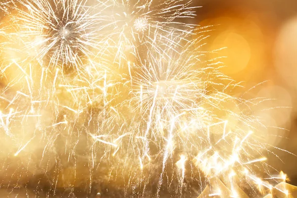 Fondo de vacaciones abstracto con fuegos artificiales — Foto de Stock