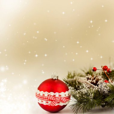 Noel süslemeleri ile soyut arkaplan