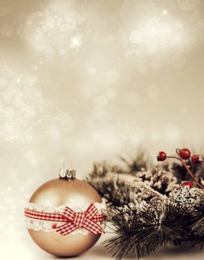 Noel süslemeleri ile soyut arkaplan
