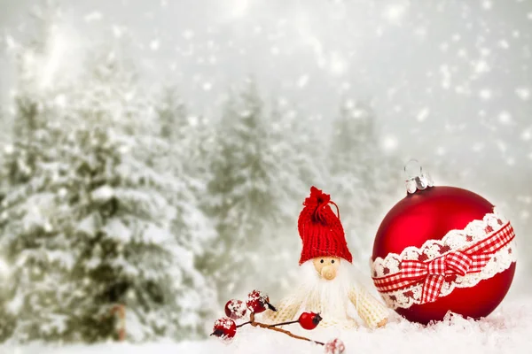 Kış arka plan christmas dekorasyon ile