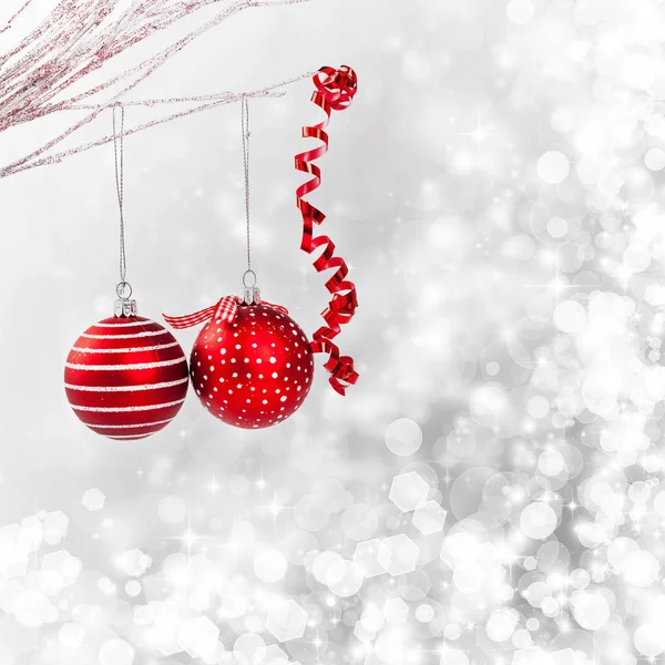 Abstract background with Christmas decorations — Stock Photo, Image