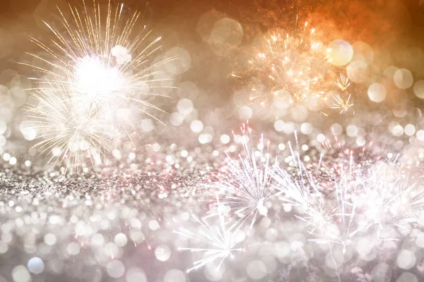 Abstrakt holiday bakgrund med fireworks — Stockfoto