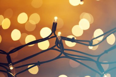 Parlayan Noel ışıkları