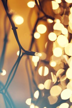 Parlayan Noel ışıkları