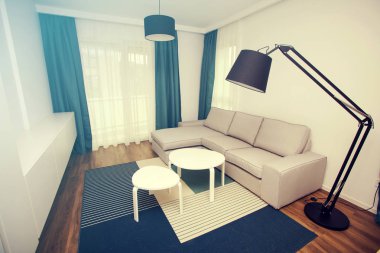 Modern oturma odası.