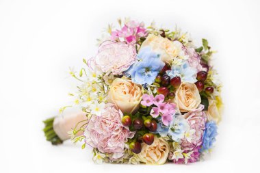 Closeup düğün buket üzerinde