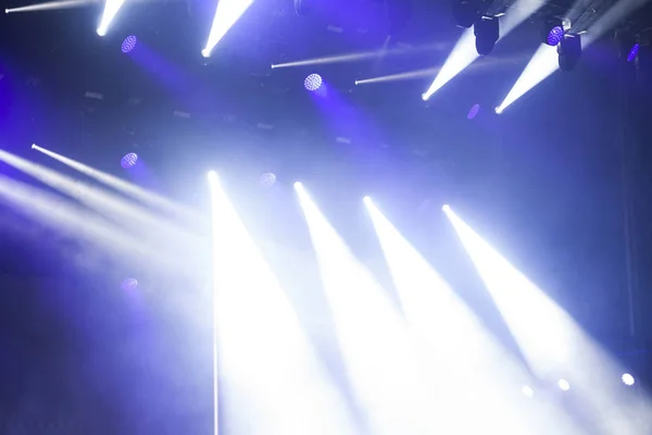 Reflector lights at a music festival — Stock Photo, Image