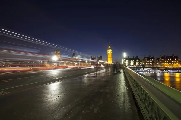 Big Ben und House of Parliament at Night, London, Vereinigtes Königreich — Stockfoto