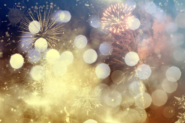 Abstrakt holiday bakgrund med fireworks — Stockfoto
