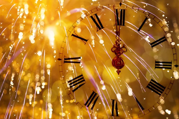 Las doce en punto - la víspera de Año Nuevo — Foto de Stock