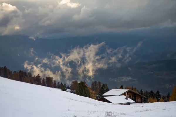 Alpe di Siusi zimą — Zdjęcie stockowe