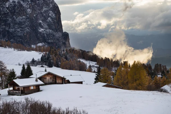 Alpe di Siusi in inverno — Foto Stock
