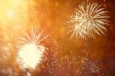 Sihirli ışıklarla Bokeh arkaplanı.