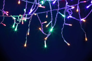 Işıklı ve bedava metin alanlı Noel arkaplanı.