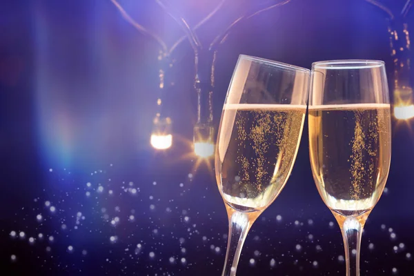 New Year with champagne. — Stock Photo, Image