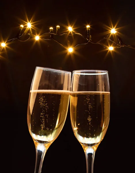Año Nuevo con champán . — Foto de Stock