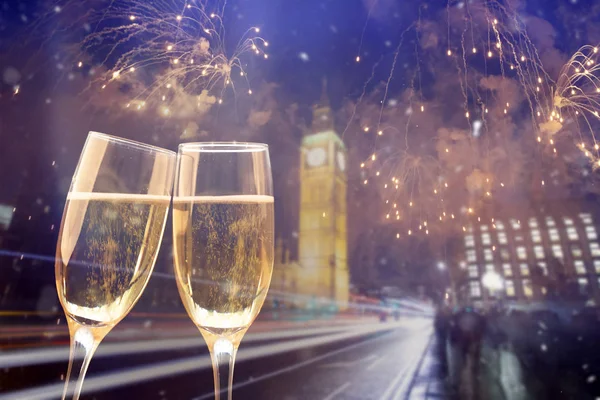 Brindis por el Año Nuevo en Londres — Foto de Stock