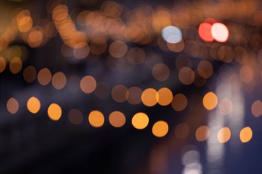 Bokeh ışıkları - Şehirde Noel