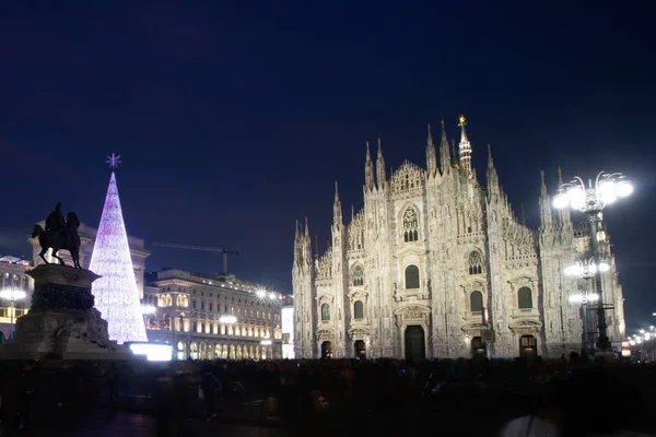 Milan Duomo o Vánocích. — Stock fotografie