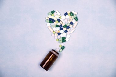 Çeşitli ilaç tıp hap, Tablet ve kapsüller için