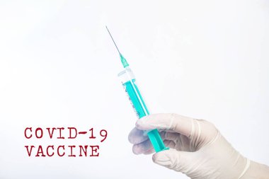 COVID-19 kavramı - Coronavirus hastalığı - 2019-nCoV, WUHAN Corona virüsü aşısı.