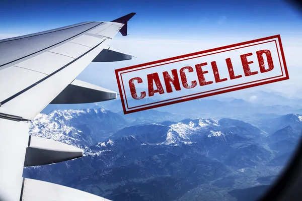 Coronavirus-COVID-19: Flight cancelled. A lot of airline companies cancel their flights due to the coronavirus outbreak.