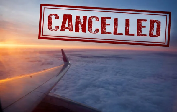 Coronavirus-COVID-19: Flight cancelled. A lot of airline companies cancel their flights due to the coronavirus outbreak.