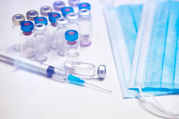 Вакцина Шприц Профилактики Иммунизации Лечения Коронавирусной Инфекции Covid Ncov 2019 — стоковое фото