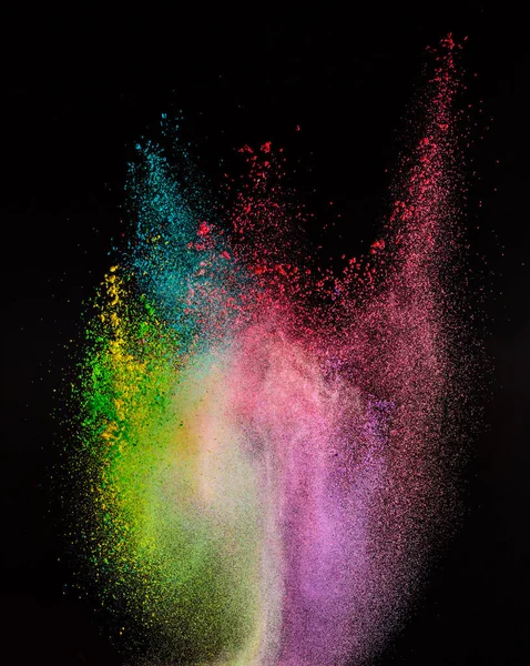 Fırlatılmış renkli toz. — Stok fotoğraf