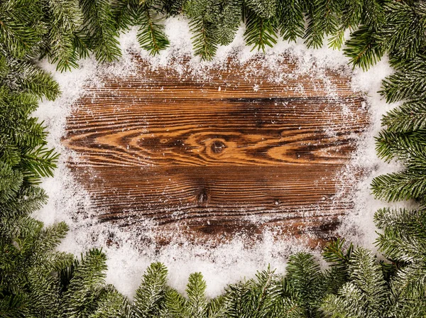 Decorazione natalizia su sfondo di legno — Foto Stock