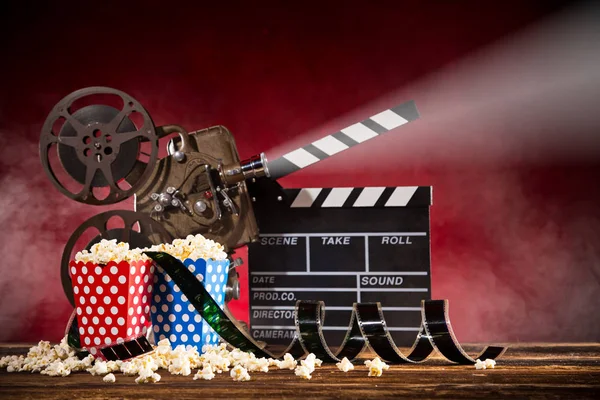 Old style movie projector, close-up. — Stock Photo, Image