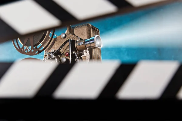 Old style movie projector, close-up. — Stock Photo, Image