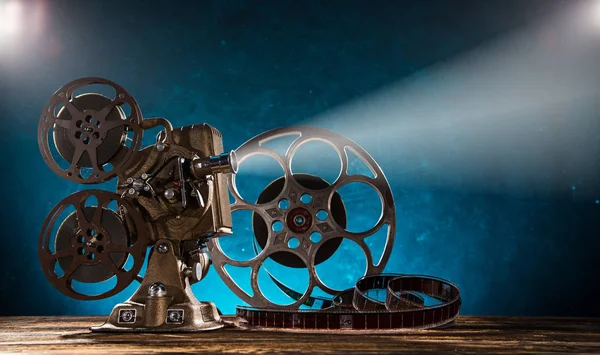 Old style movie projector, close-up.