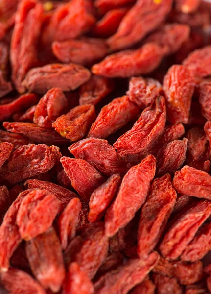 Macro di bacca di goji secco foto . — Foto Stock