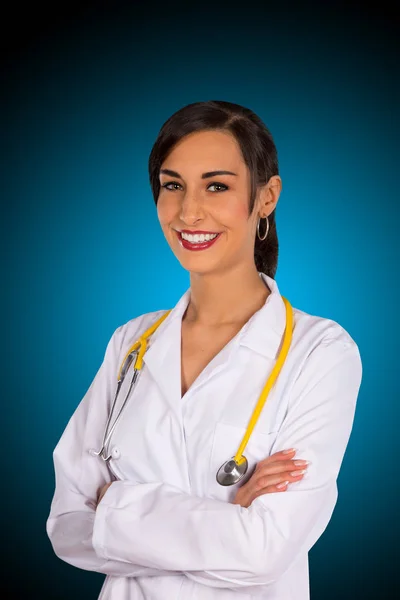 魅力的な若い女性医師の肖像. — ストック写真