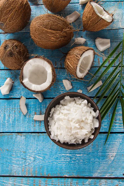 Primer plano de un aceite de coco — Foto de Stock