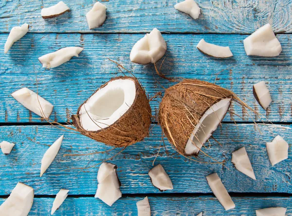Close-up van een kokosolie — Stockfoto