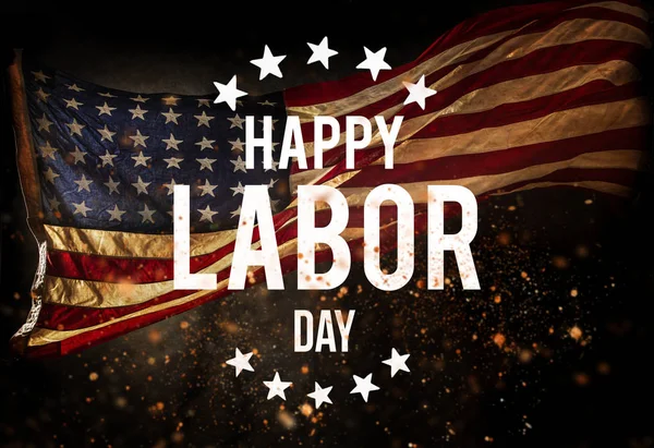 Labor day banner, patriotiska bakgrund — Stockfoto